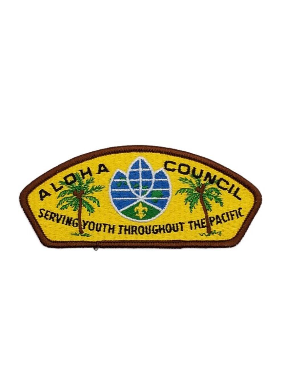 Aloha Council BSA Shoulder Patch CSP Boy Scout Pacific Flags New 5 x 2